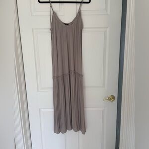 Zara Gray Maxi Dress Flowy